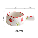 Ceramic Milk Pan Creative Strawberry Cherry Mini Stock Pots