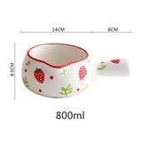 Ceramic Milk Pan Creative Strawberry Cherry Mini Stock Pots