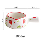 Ceramic Milk Pan Creative Strawberry Cherry Mini Stock Pots